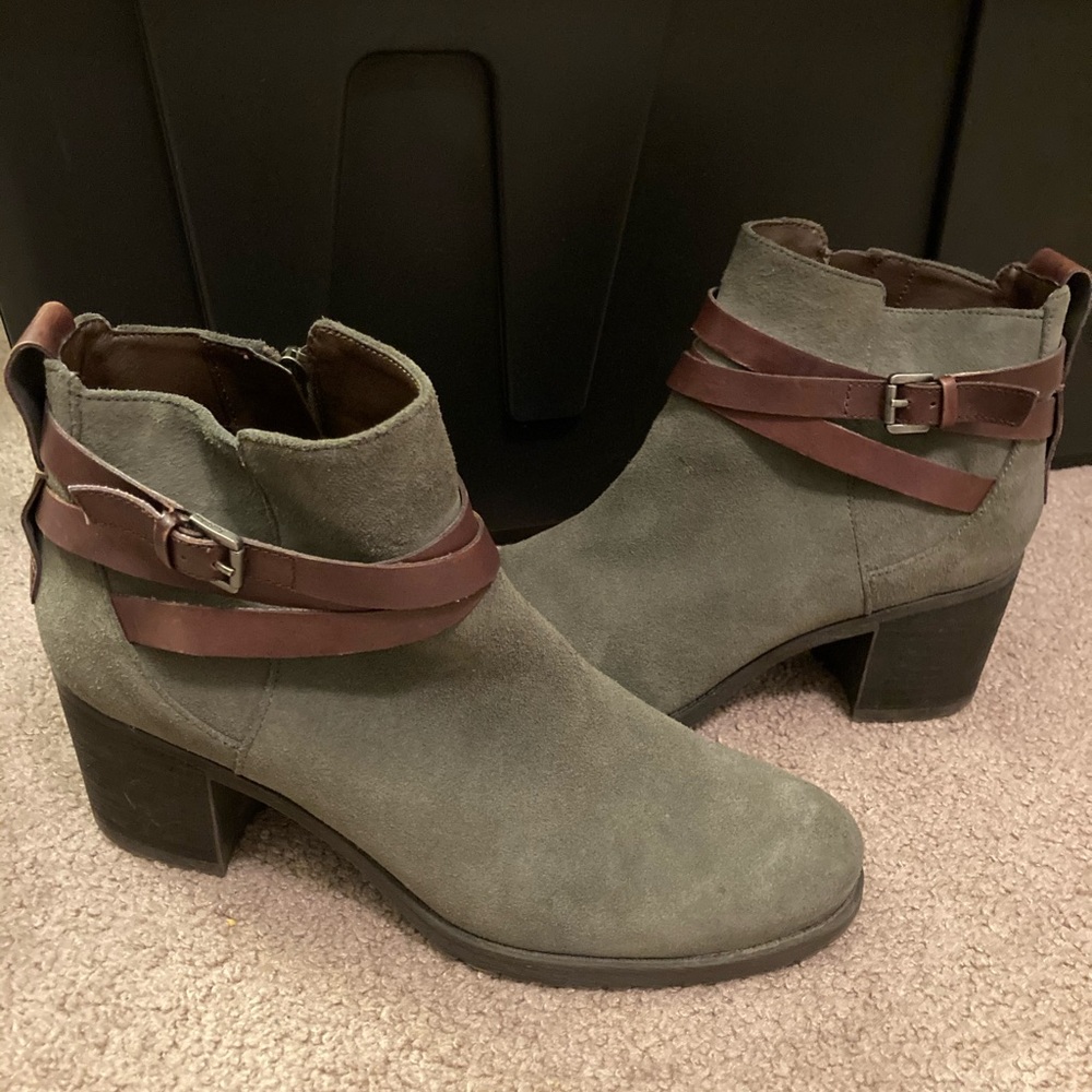 Sam Edelman Taupe Brown Ankle Boots/Booties